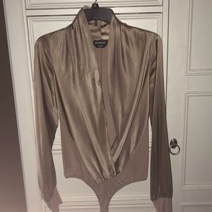Bebe long sleeve bodysuit blouse.